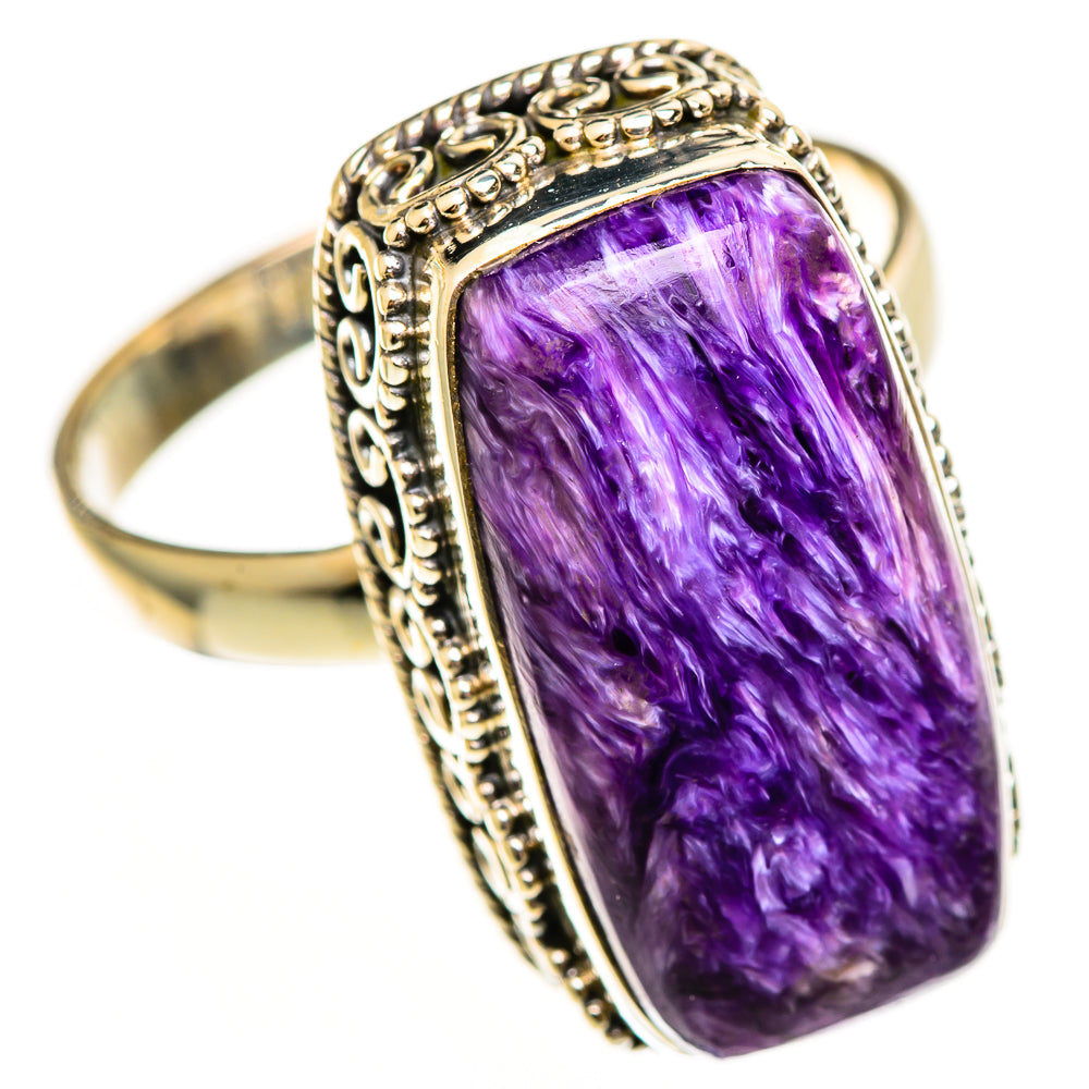 Charoite Rings handcrafted by Ana Silver Co - RING113639 - Photo 2
