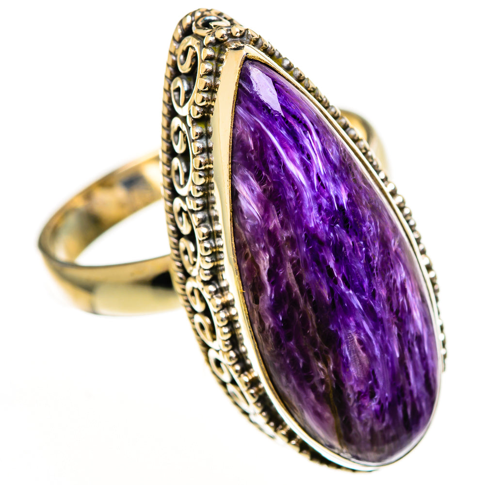 Charoite Rings handcrafted by Ana Silver Co - RING113641 - Photo 2