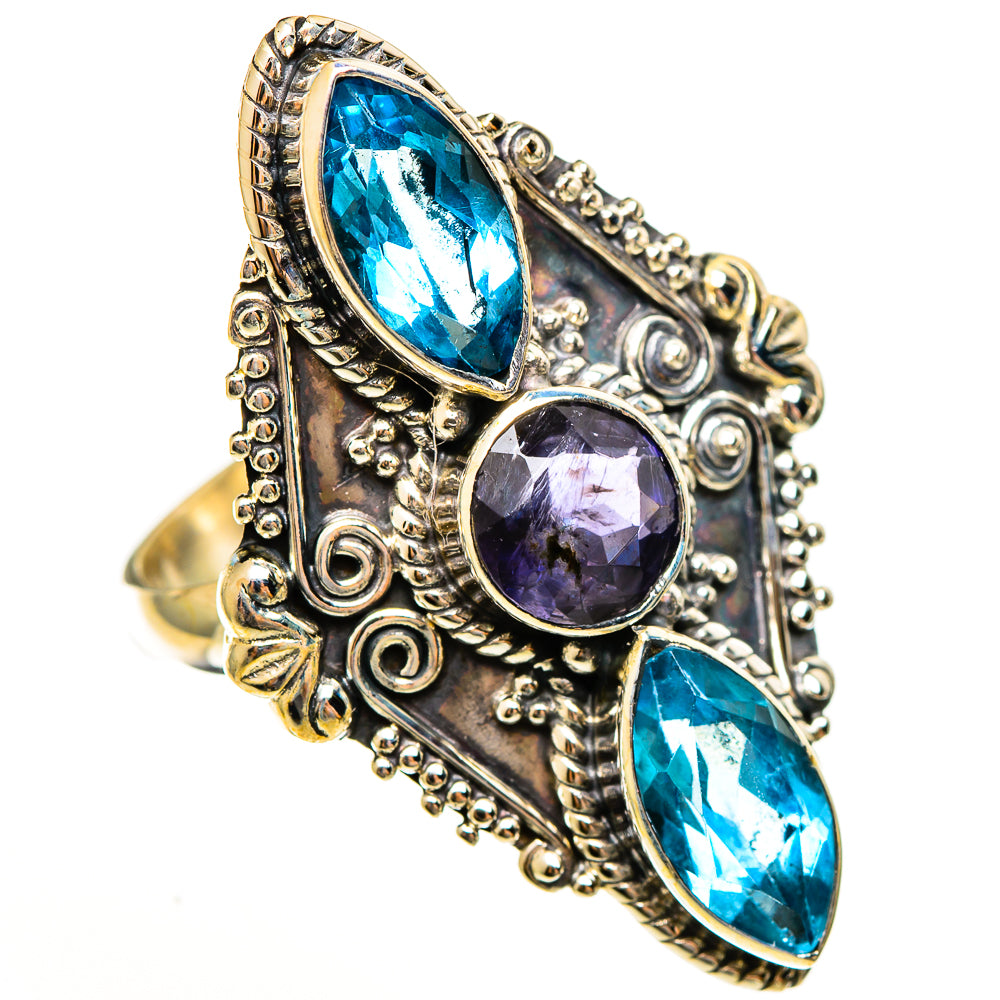 Violet Spinel Rings handcrafted by Ana Silver Co - RING113647 - Photo 2