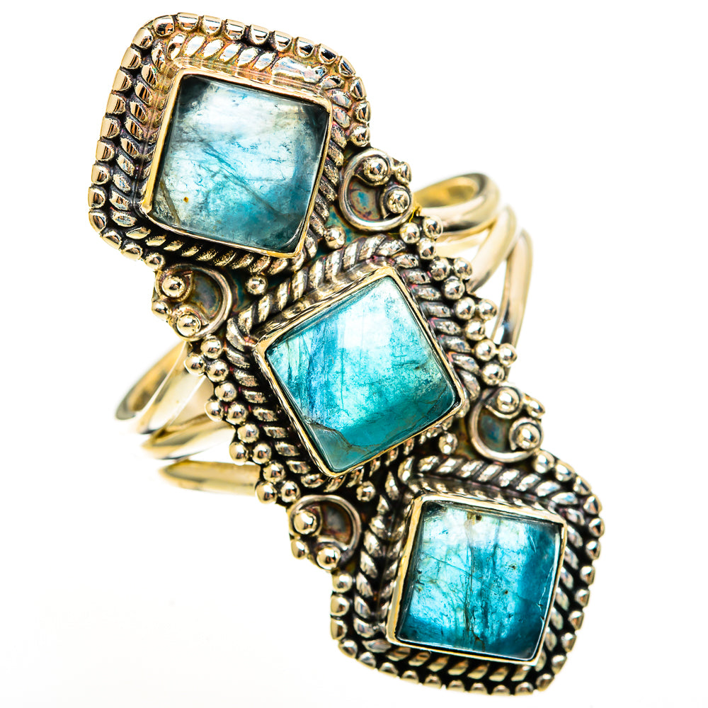 Green Fluorite Rings handcrafted by Ana Silver Co - RING113648 - Photo 2