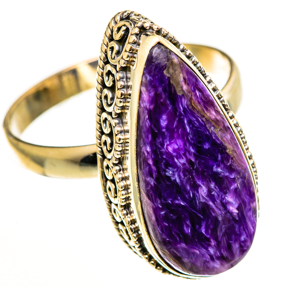 Charoite Rings handcrafted by Ana Silver Co - RING113661 - Photo 2