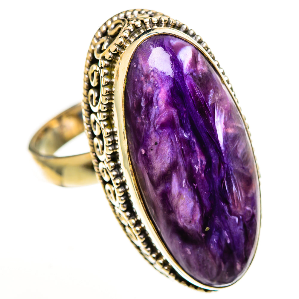 Charoite Rings handcrafted by Ana Silver Co - RING113664 - Photo 2