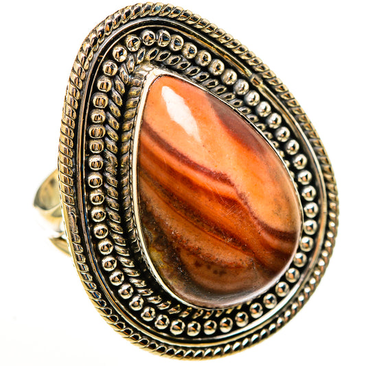 Imperial Jasper Rings handcrafted by Ana Silver Co - RING113673 - Photo 2