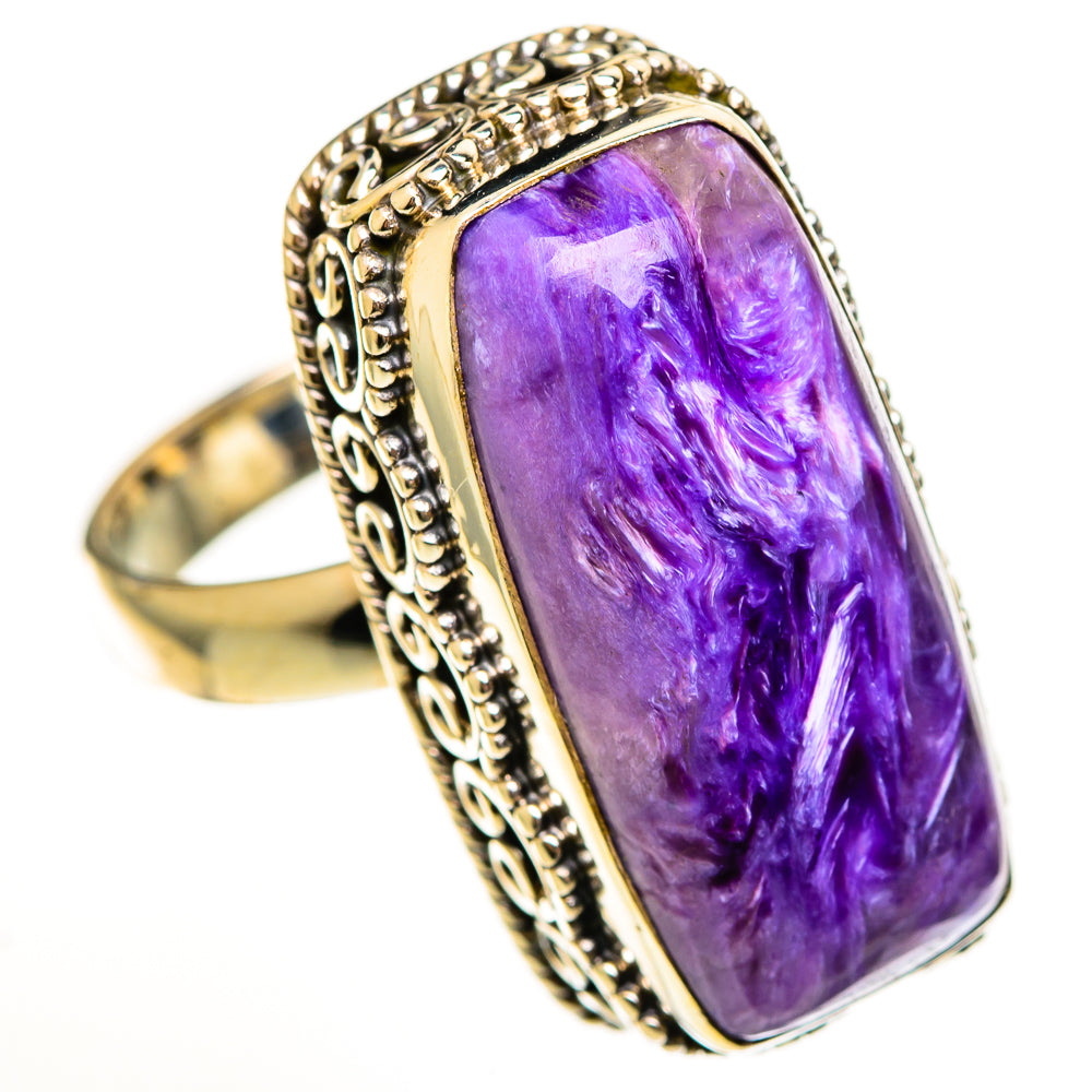 Charoite Rings handcrafted by Ana Silver Co - RING113679 - Photo 2