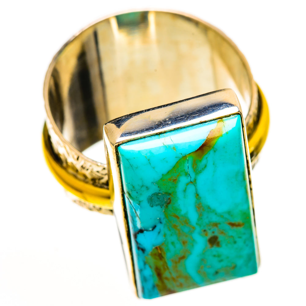 Chrysocolla Rings handcrafted by Ana Silver Co - RING113686 - Photo 2
