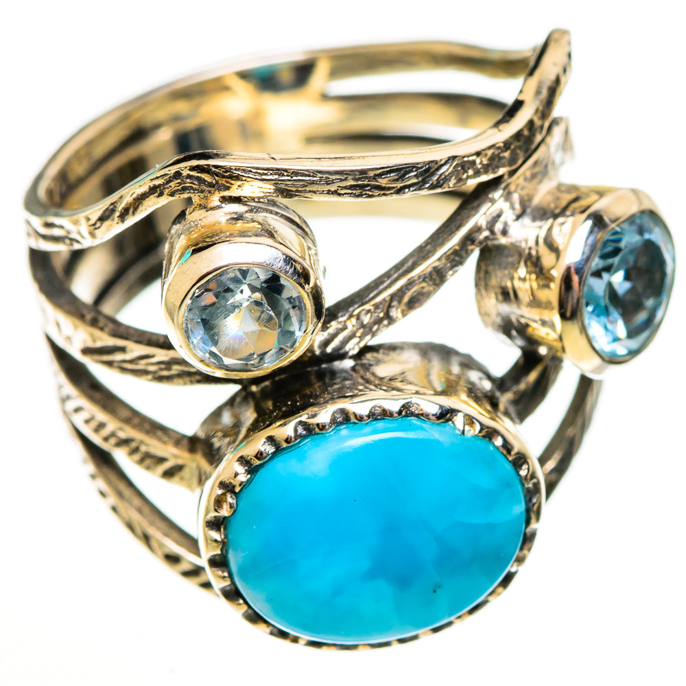 Larimar Rings handcrafted by Ana Silver Co - RING113687 - Photo 2