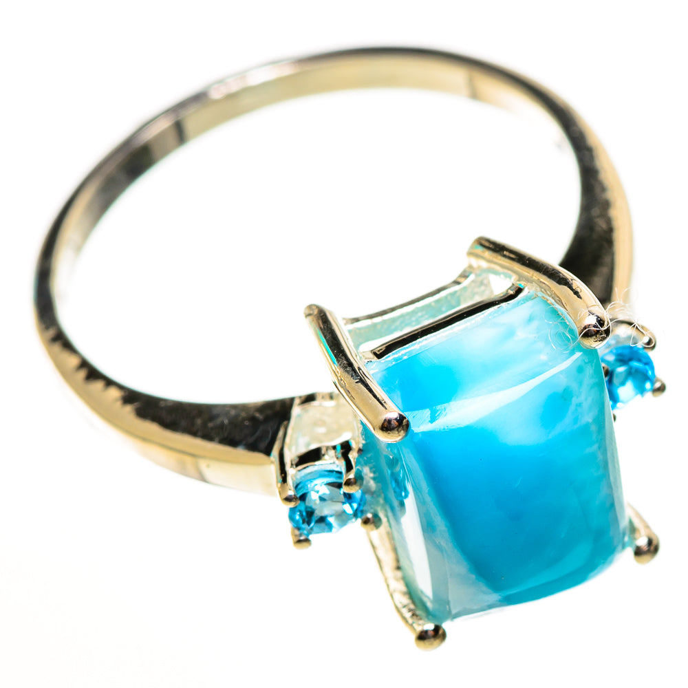 Larimar Rings handcrafted by Ana Silver Co - RING113692 - Photo 2