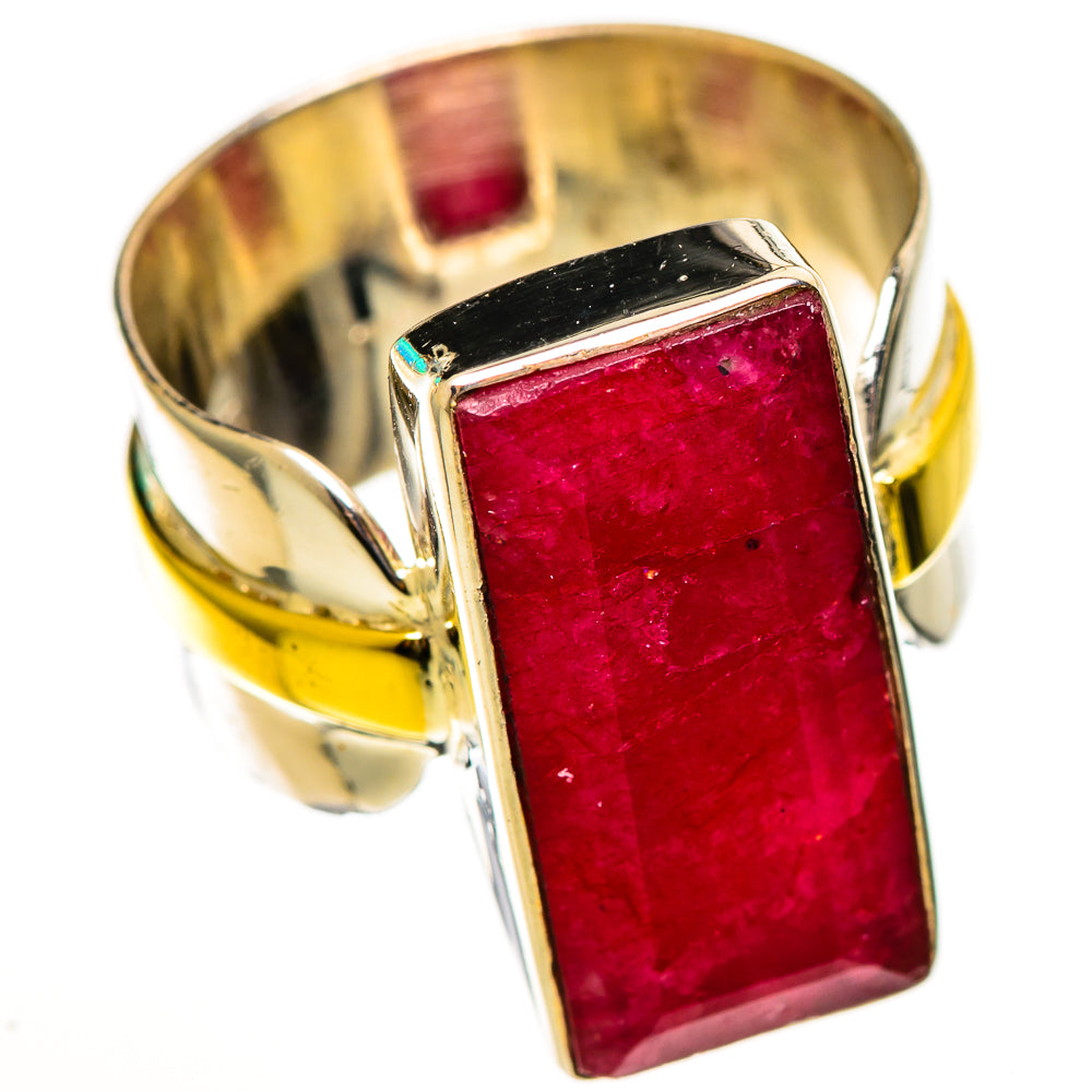 Red Sillimanite Rings handcrafted by Ana Silver Co - RING113701 - Photo 2