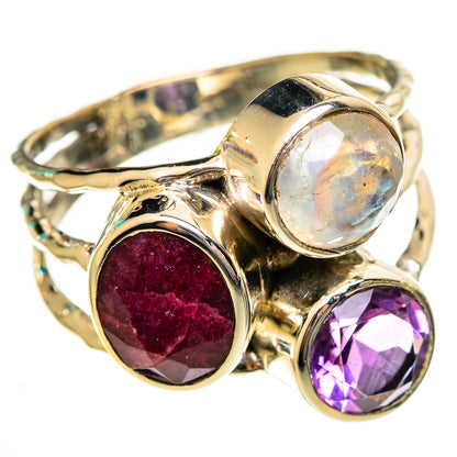 Red Sillimanite Rings handcrafted by Ana Silver Co - RING113715 - Photo 2