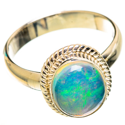 Ethiopian Opal Rings handcrafted by Ana Silver Co - RING113716 - Photo 2