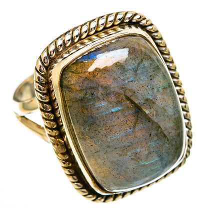 Labradorite Rings handcrafted by Ana Silver Co - RING113721 - Photo 2