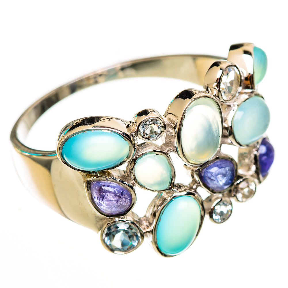 Aqua Chalcedony Rings handcrafted by Ana Silver Co - RING113724 - Photo 2