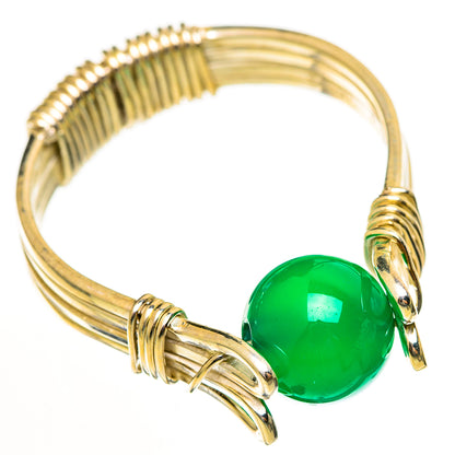 Green Onyx Rings handcrafted by Ana Silver Co - RING113727 - Photo 2