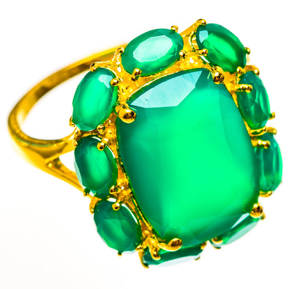 Green Onyx Rings handcrafted by Ana Silver Co - RING113729 - Photo 2