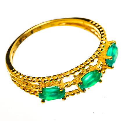 Green Onyx Rings handcrafted by Ana Silver Co - RING113730 - Photo 2