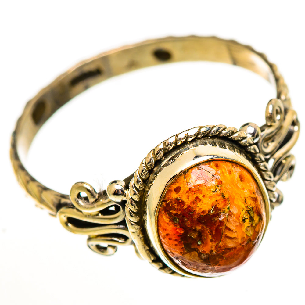 Sponge Coral Rings handcrafted by Ana Silver Co - RING113733 - Photo 2