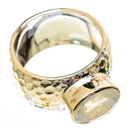 Rainbow Moonstone Rings handcrafted by Ana Silver Co - RING113745 - Photo 2