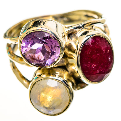 Red Sillimanite Rings handcrafted by Ana Silver Co - RING113750 - Photo 2