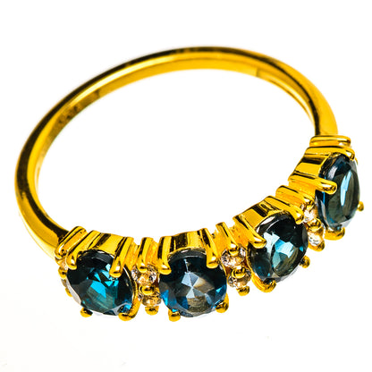London Blue Topaz Rings handcrafted by Ana Silver Co - RING113753 - Photo 2