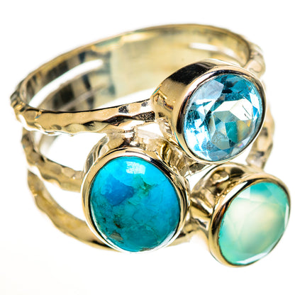 Chrysocolla Rings handcrafted by Ana Silver Co - RING113758 - Photo 2