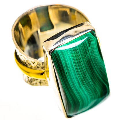 Malachite Rings handcrafted by Ana Silver Co - RING113764 - Photo 2