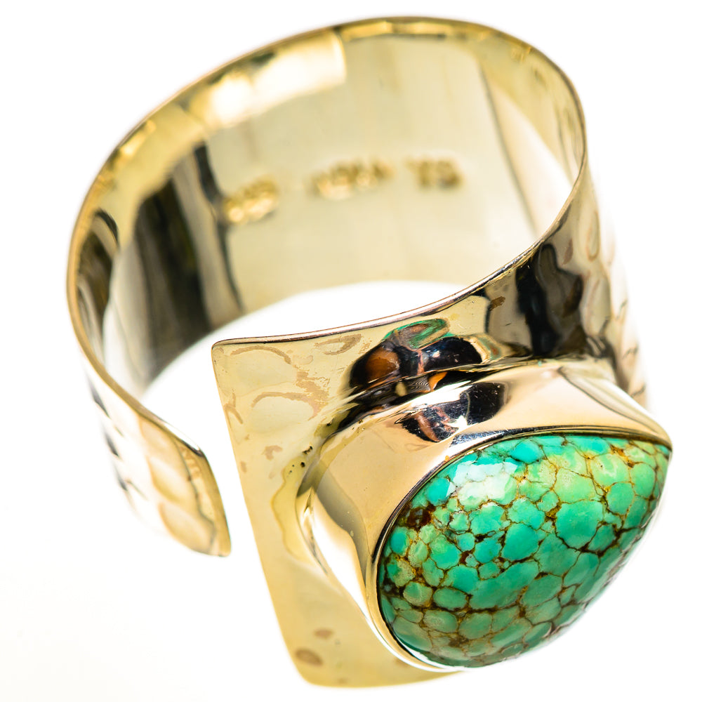 Tibetan Turquoise Rings handcrafted by Ana Silver Co - RING113765 - Photo 2