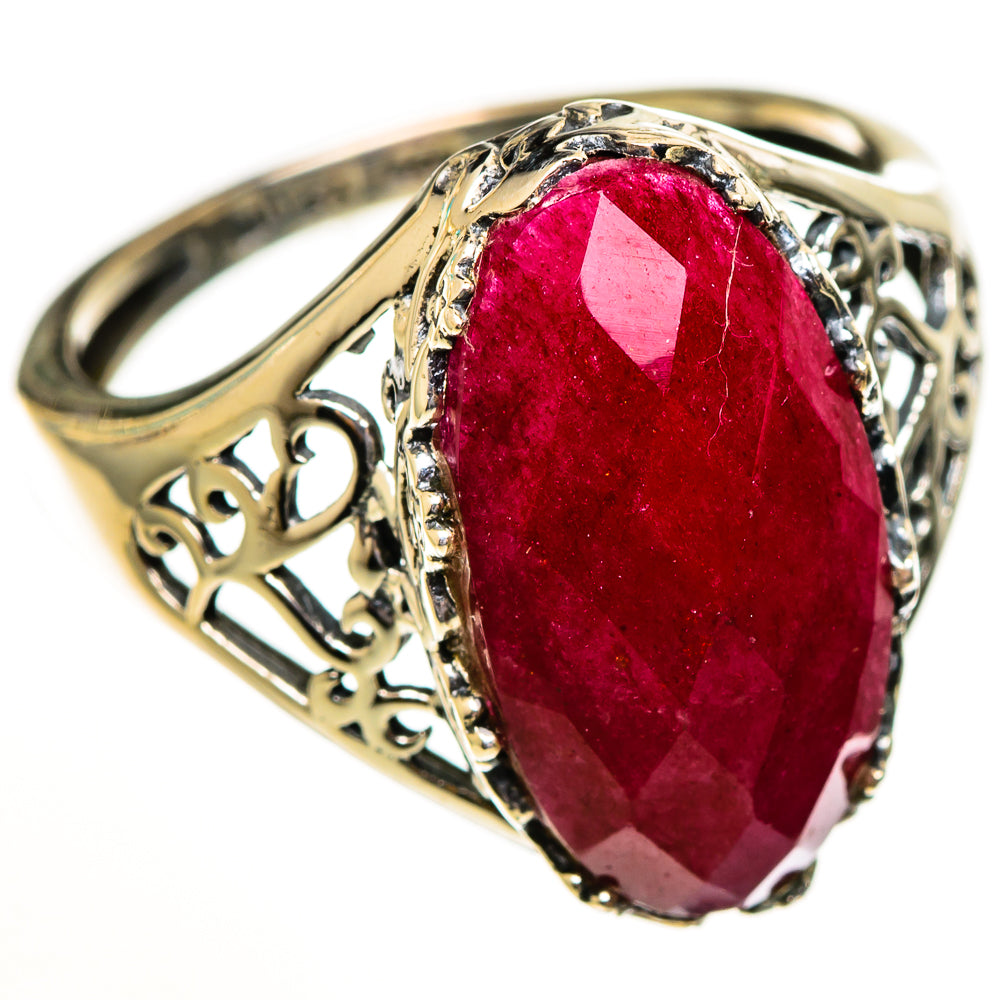 Red Sillimanite Rings handcrafted by Ana Silver Co - RING113770 - Photo 2