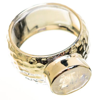 Rainbow Moonstone Rings handcrafted by Ana Silver Co - RING113782 - Photo 2