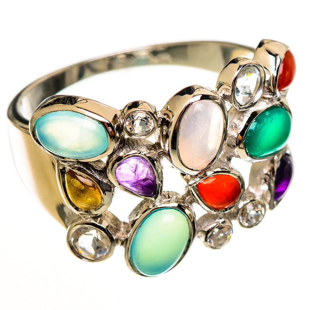 Green Onyx Rings handcrafted by Ana Silver Co - RING113783 - Photo 2