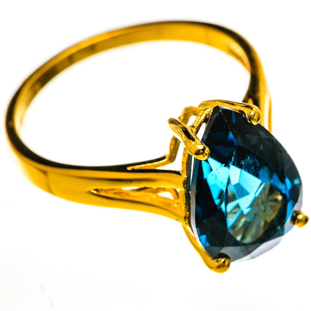 London Blue Topaz Rings handcrafted by Ana Silver Co - RING113788 - Photo 2