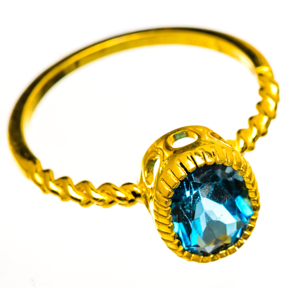 London Blue Topaz Rings handcrafted by Ana Silver Co - RING113789 - Photo 2