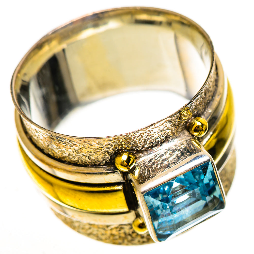 Blue Topaz Rings handcrafted by Ana Silver Co - RING113797 - Photo 2