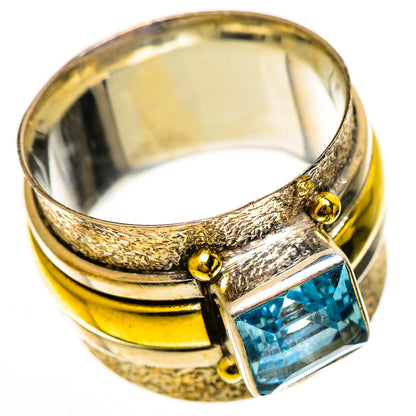 Blue Topaz Rings handcrafted by Ana Silver Co - RING113797 - Photo 2