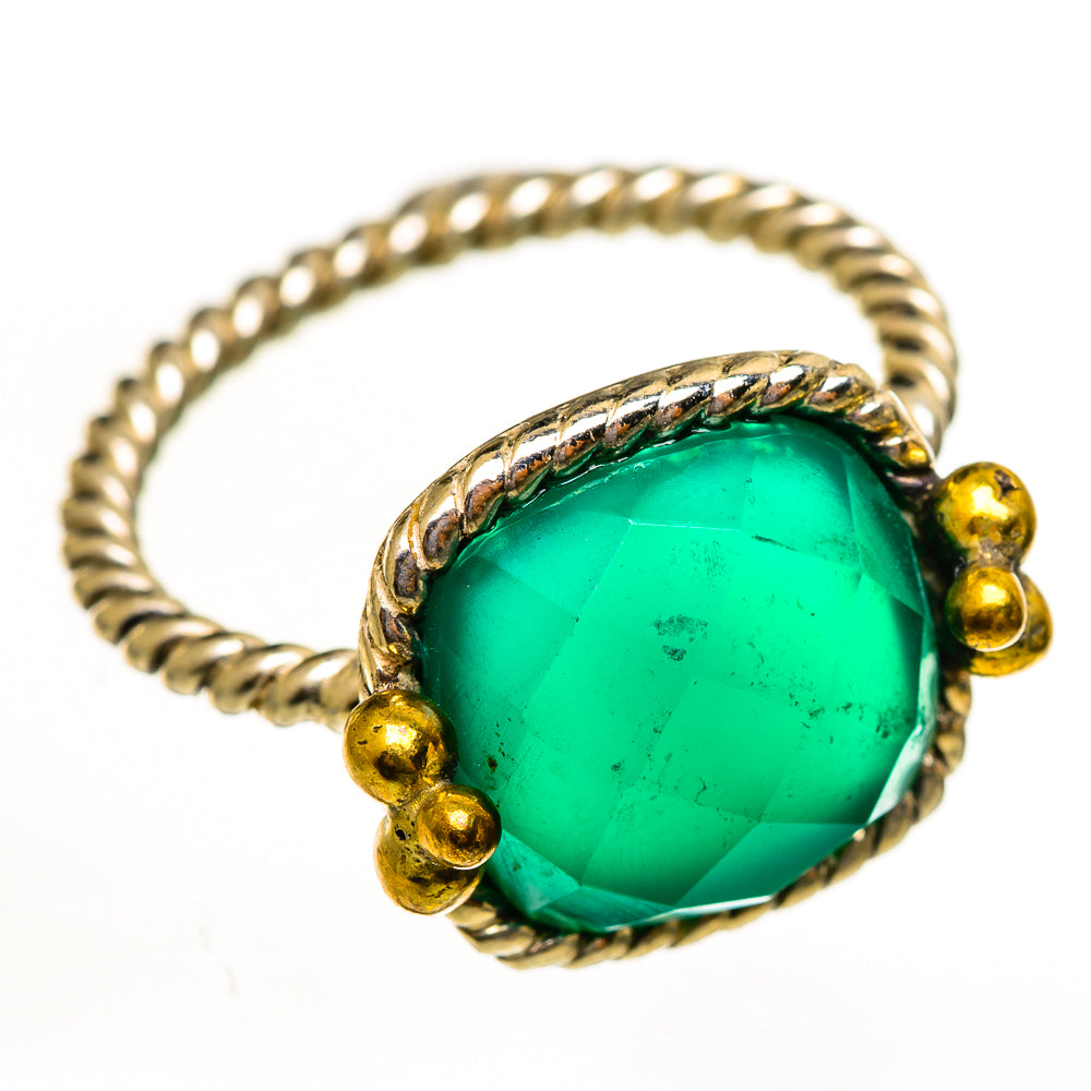 Green Onyx Rings handcrafted by Ana Silver Co - RING113800 - Photo 2
