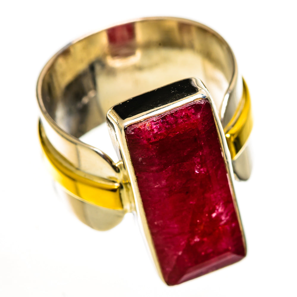 Red Sillimanite Rings handcrafted by Ana Silver Co - RING113807 - Photo 2