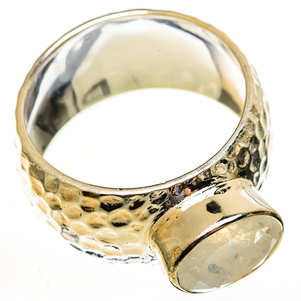 Rainbow Moonstone Rings handcrafted by Ana Silver Co - RING113821 - Photo 2