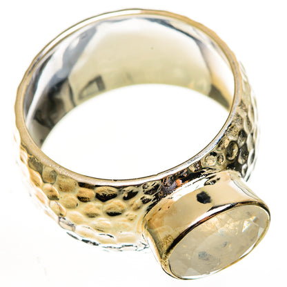 Rainbow Moonstone Rings handcrafted by Ana Silver Co - RING113821 - Photo 2