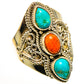 Sponge Coral Rings handcrafted by Ana Silver Co - RING113824 - Photo 2