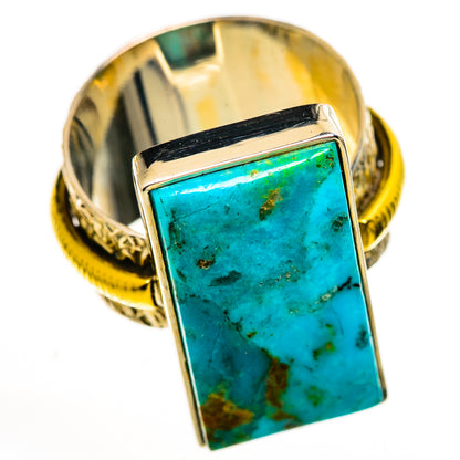 Chrysocolla Rings handcrafted by Ana Silver Co - RING113827 - Photo 2