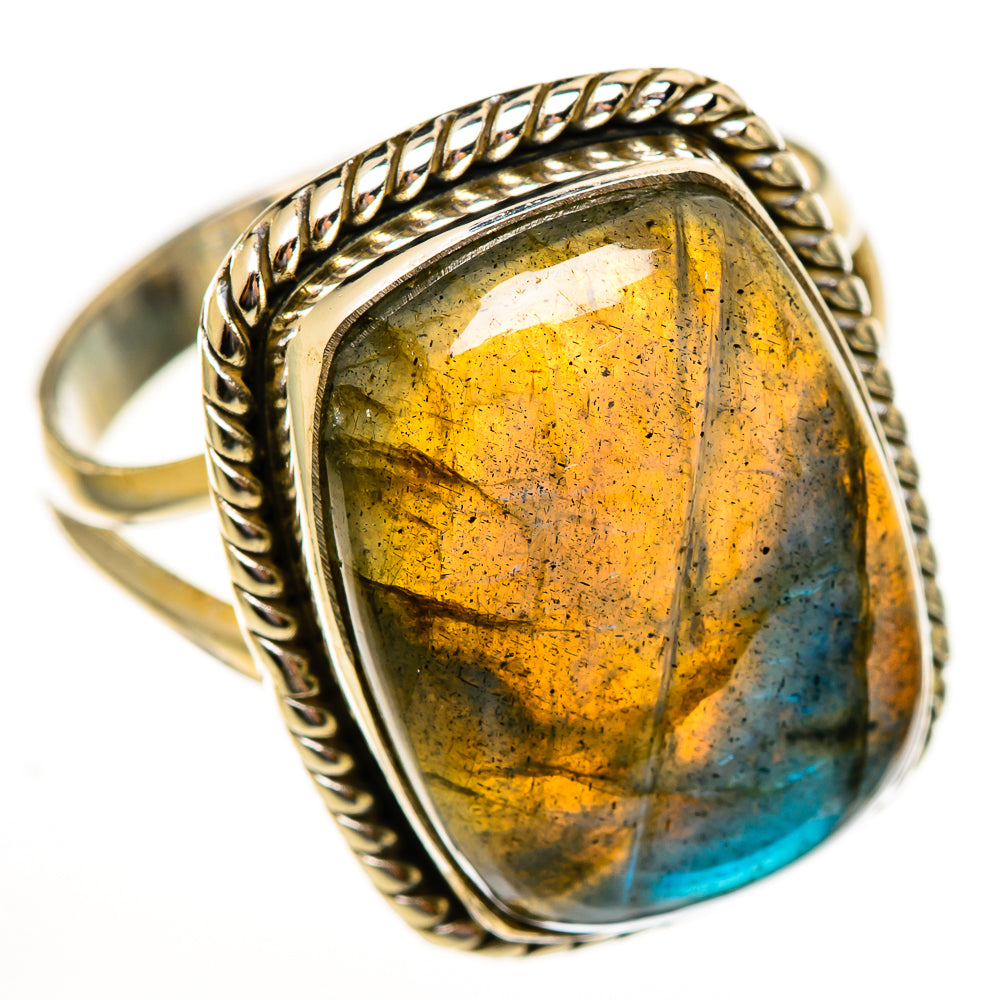 Labradorite Rings handcrafted by Ana Silver Co - RING113829 - Photo 2