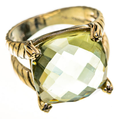 Green Amethyst Rings handcrafted by Ana Silver Co - RING113836 - Photo 2