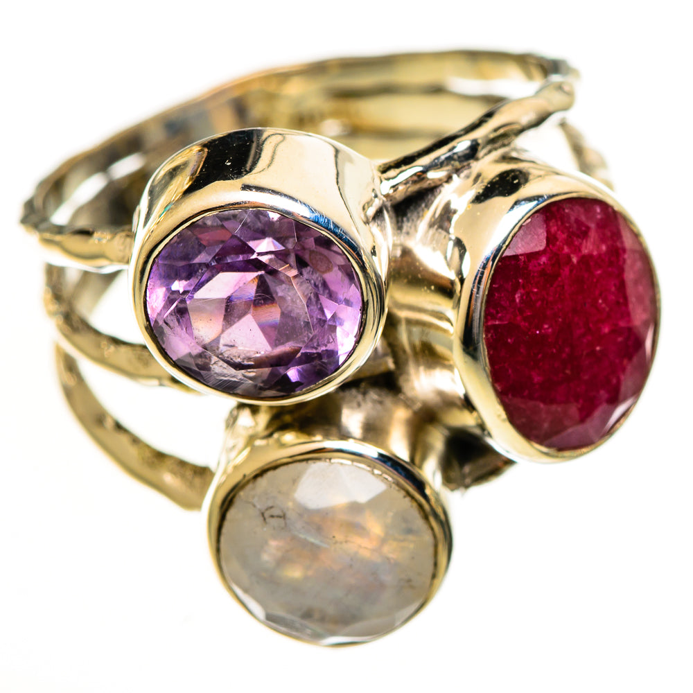 Red Sillimanite Rings handcrafted by Ana Silver Co - RING113860 - Photo 2