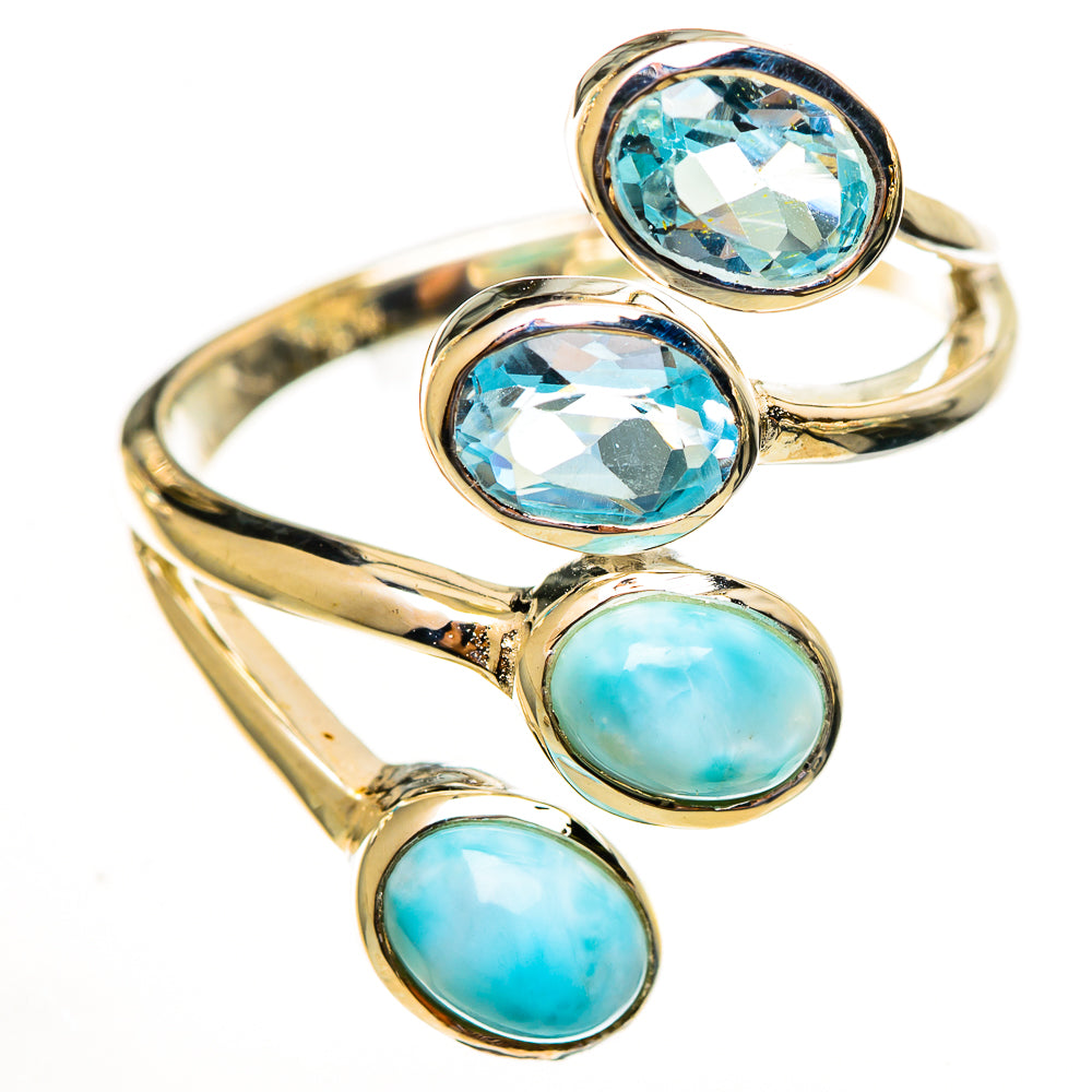 Larimar Rings handcrafted by Ana Silver Co - RING113865 - Photo 2