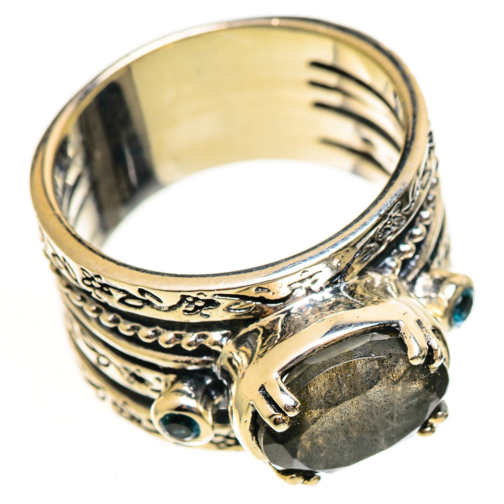 Labradorite Rings handcrafted by Ana Silver Co - RING113866 - Photo 2