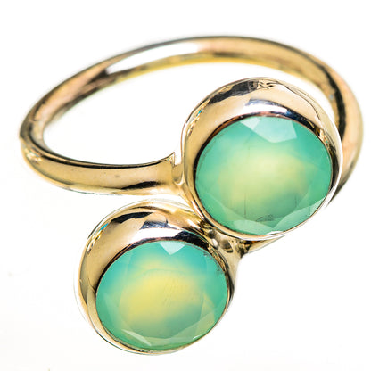 Aqua Chalcedony Rings handcrafted by Ana Silver Co - RING113869 - Photo 2