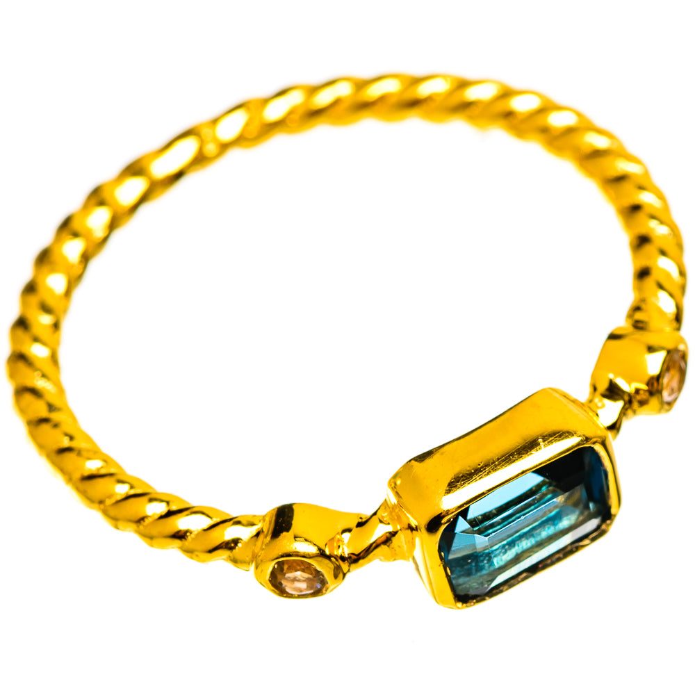 London Blue Topaz Rings handcrafted by Ana Silver Co - RING113870 - Photo 2