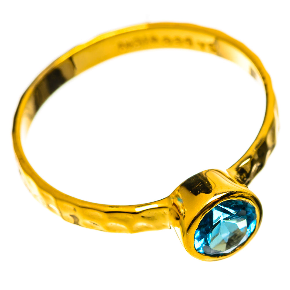 Blue Topaz Rings handcrafted by Ana Silver Co - RING113871 - Photo 2