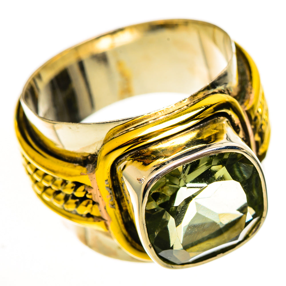 Green Amethyst Rings handcrafted by Ana Silver Co - RING113874 - Photo 2