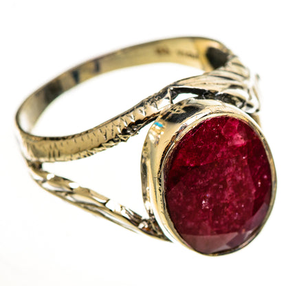 Red Sillimanite Rings handcrafted by Ana Silver Co - RING113878 - Photo 2