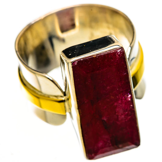 Red Sillimanite Rings handcrafted by Ana Silver Co - RING113879 - Photo 2